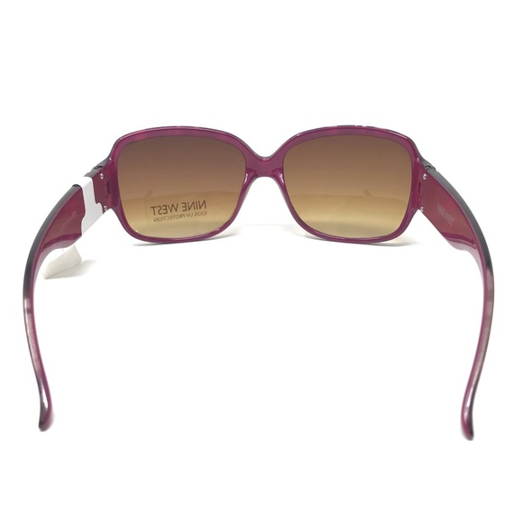 **SOLD**Nine West Square Purple Sunglasses NWT $89 MSRP - Picture 4 of 6